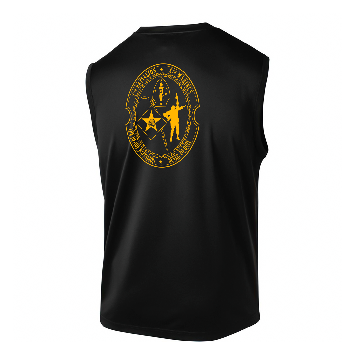 2nd Battalion 6th Marines Unit "The Ready Battalion" DRIFIT Sleeveless, Tank, Sleeveless Hoodie