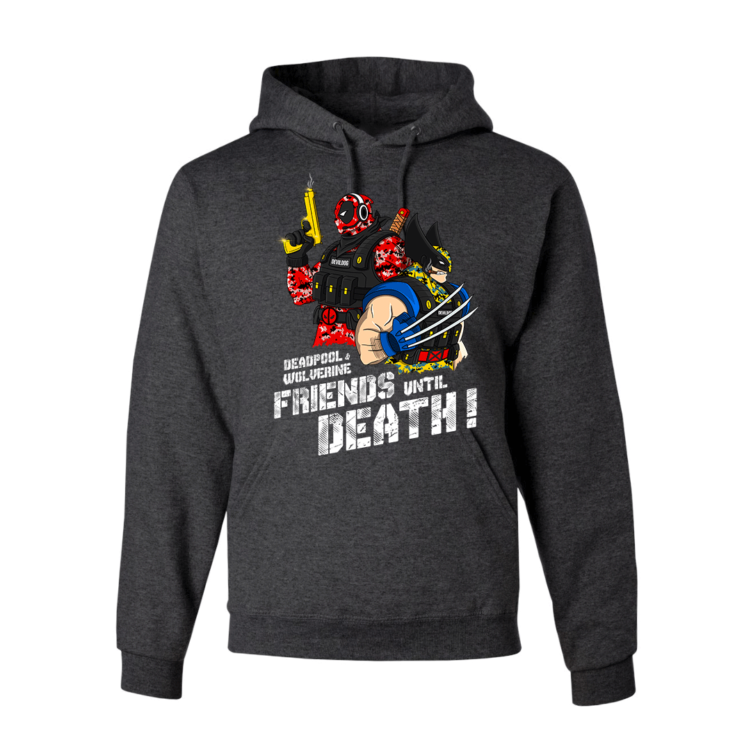 "Friends until Death" Deadpool & Wolverine Hoodie