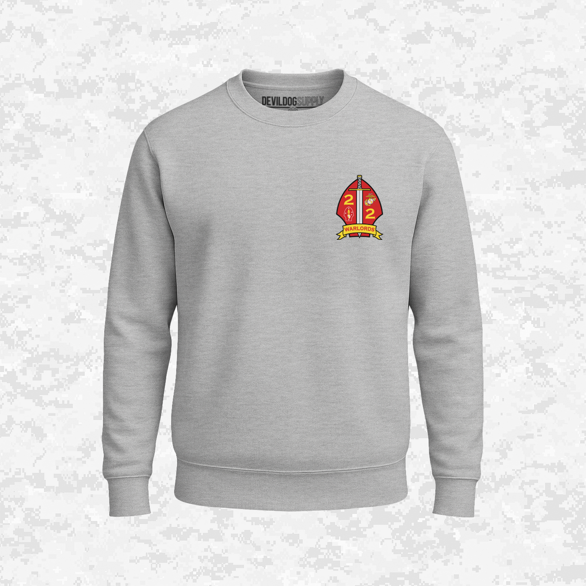 2nd Battalion 2nd Marines Unit "Warlords" Classic Edition #3 | Sweatshirt