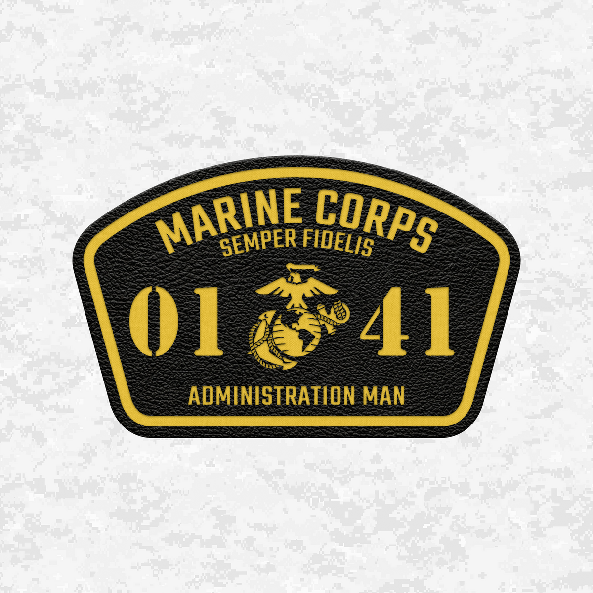 MOS 0141 Administration Man | Leather Patch | Velcro Backed