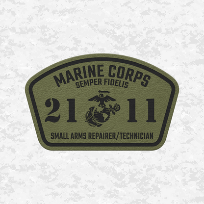 MOS 2111 Small Arms Repairer/Technician | Leather Patch | Velcro Backed