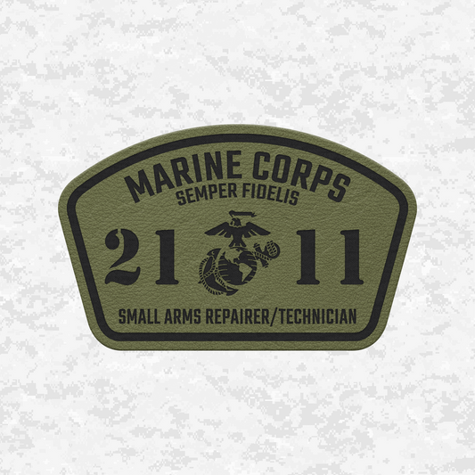 MOS 2111 Small Arms Repairer/Technician | Leather Patch | Velcro Backed