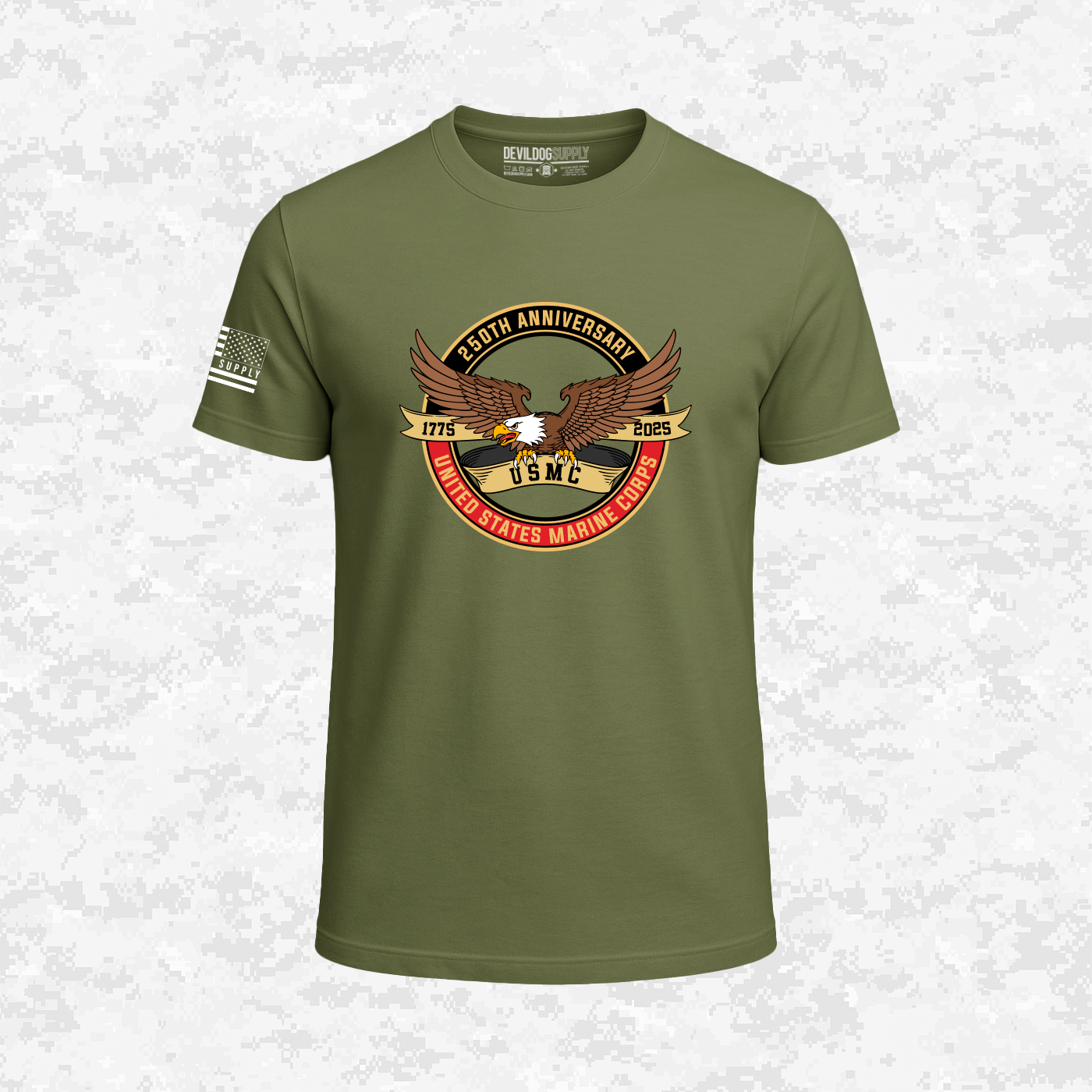 250th Anniversary USMC | Eagle | United States Marine Corps | 250 Years Collection | T-shirt