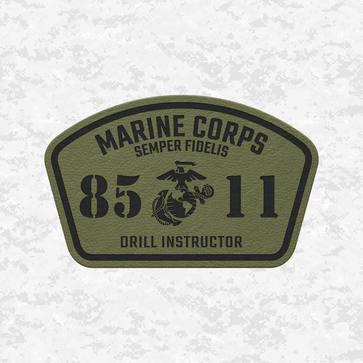 MOS 8511 Drill Instructor | Leather Patch | Velcro Backed