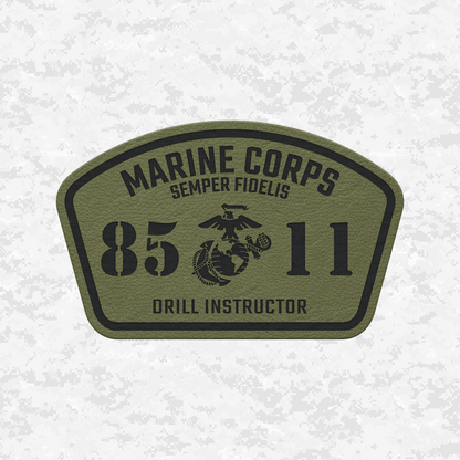 MOS 8511 Drill Instructor | Leather Patch | Velcro Backed