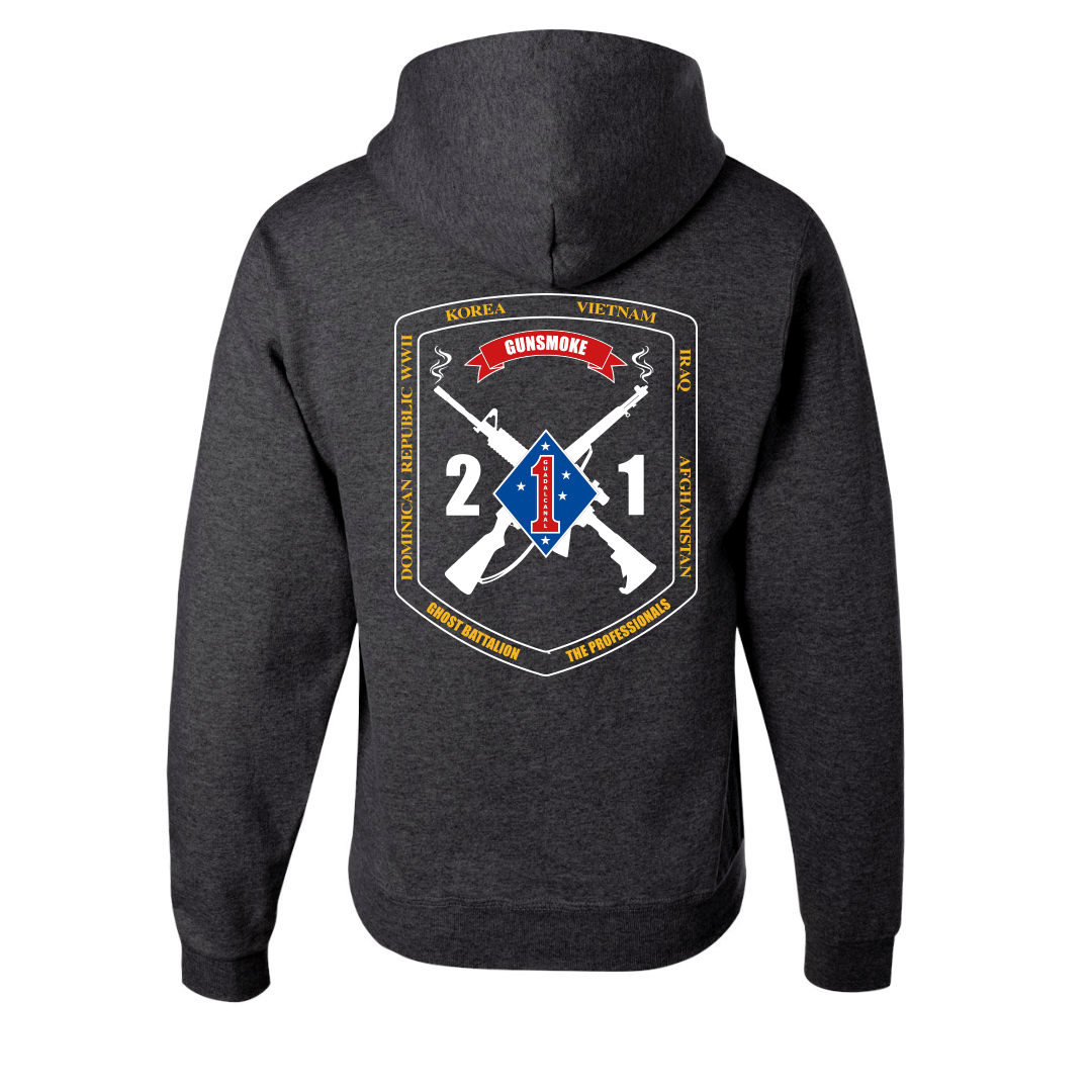 2nd Battalion 1st Marines Unit "Gunsmoke" Hoodie