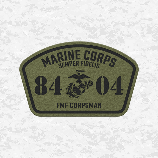 MOS HM-8404 FMF Corpsman | Leather Patch | Velcro Backed