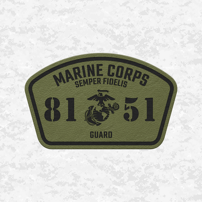 MOS 8151 Guard | Leather Patch | Velcro Backed