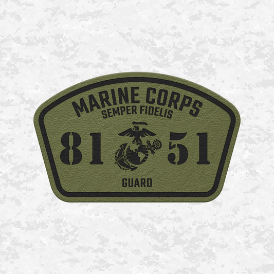 MOS 8151 Guard | Leather Patch | Velcro Backed