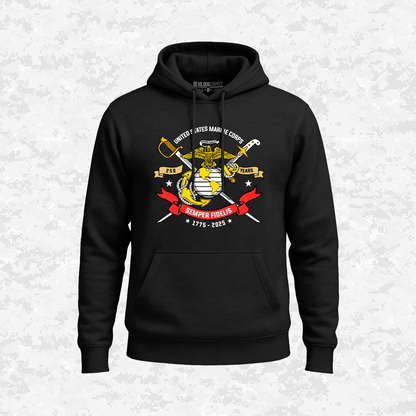 250th USMC | Semper Fidelis | United States Marine Corps | EGA | 250 Years Collection | Hoodie