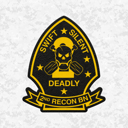 2nd Reconnaissance Battalion Unit ¨Chimera¨ | Leather Patch | Velcro Backed