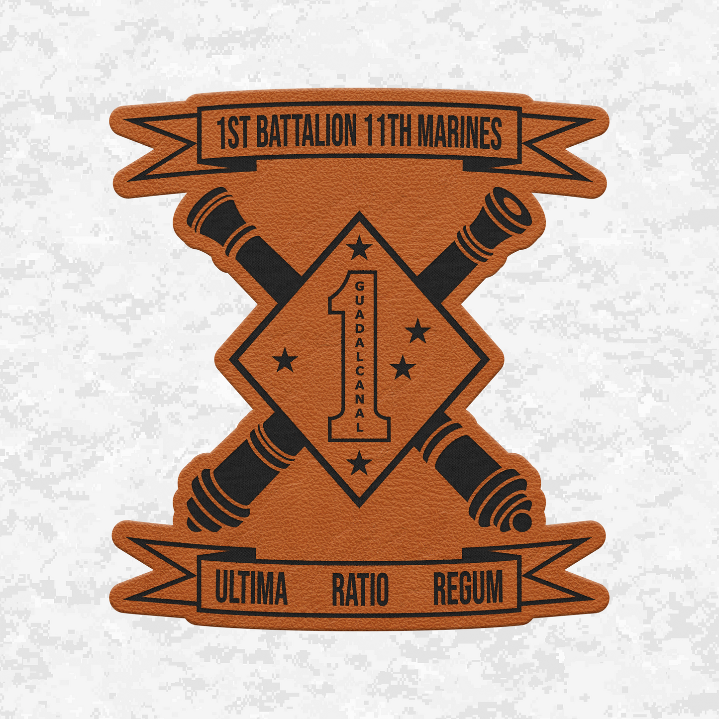 1st Battalion 11th Marines Unit "Cobra" | Leather Patch | Velcro Backed