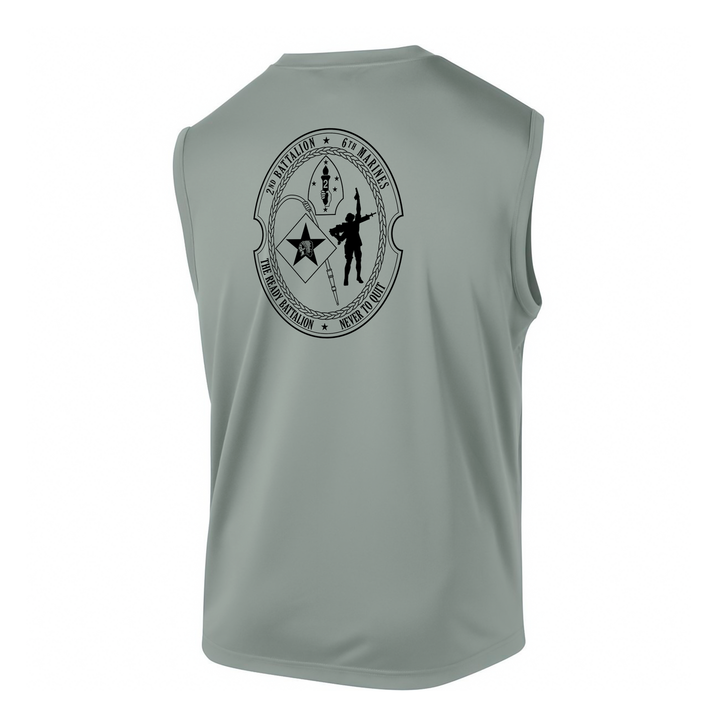 2nd Battalion 6th Marines Unit "The Ready Battalion" DRIFIT Sleeveless, Tank, Sleeveless Hoodie