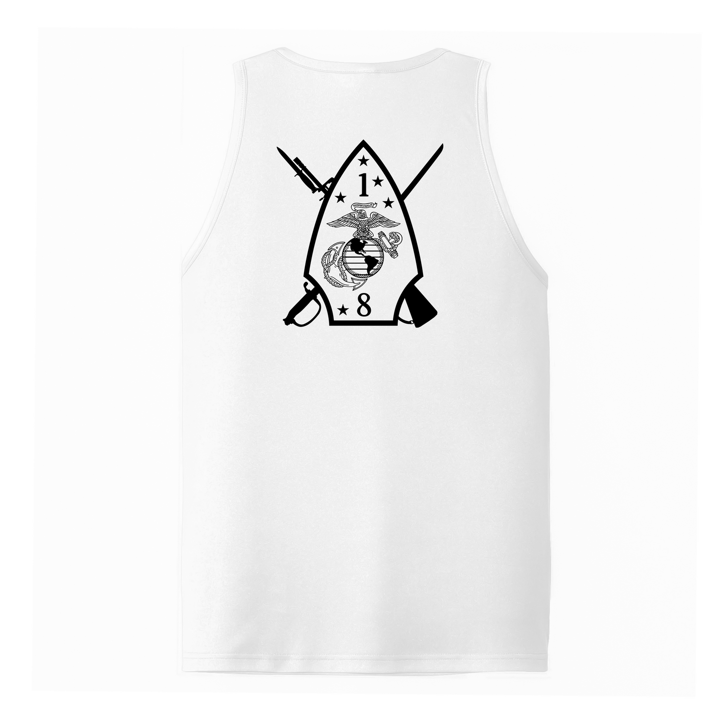 1st Battalion 8th Marines Unit "The Beirut Battalion" DRIFIT Sleeveless, Tank, Sleeveless Hoodie