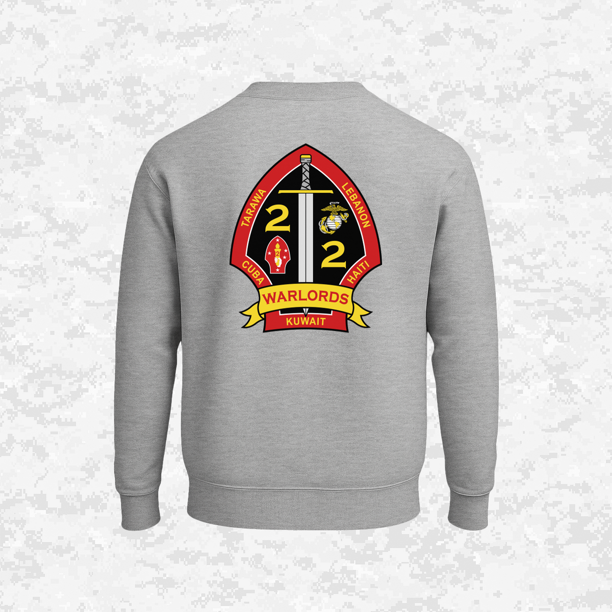 2nd Battalion 2nd Marines Unit "Warlords" Classic Edition #3 | Sweatshirt