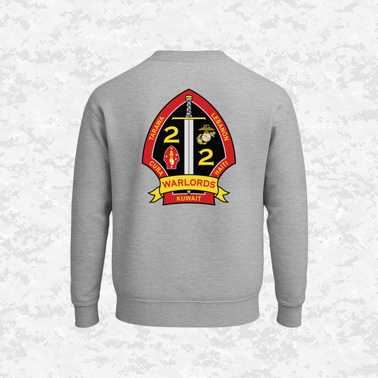 2nd Battalion 2nd Marines Unit "Warlords" Classic Edition #3 | Sweatshirt