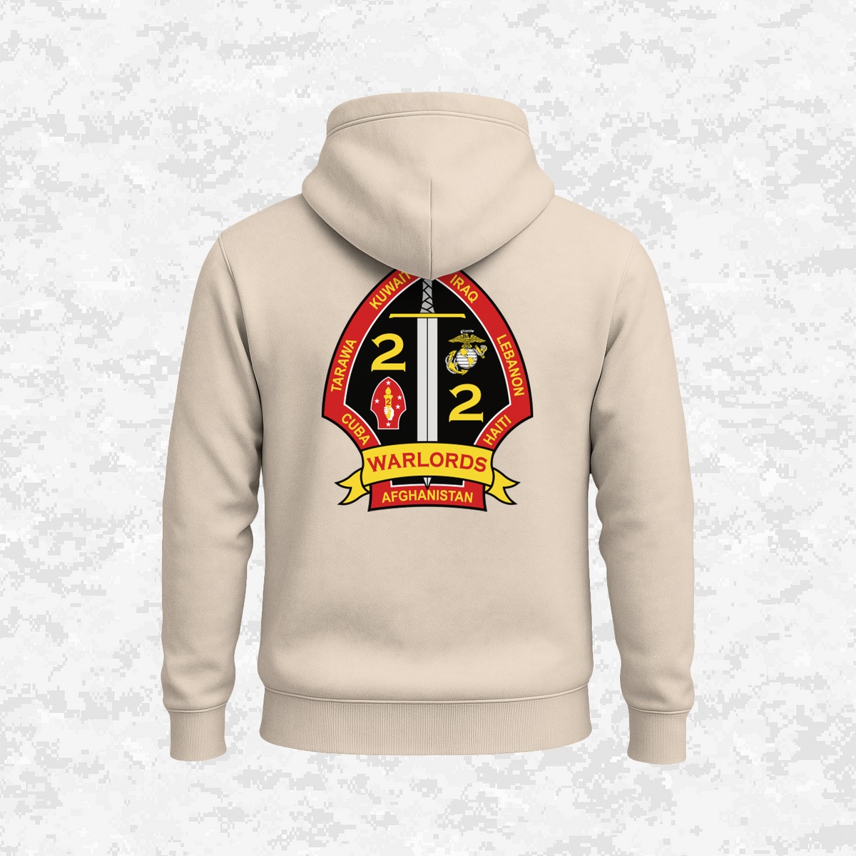 2nd Battalion 2nd Marines Unit "Warlords" Classic Edition #1 | Hoodie