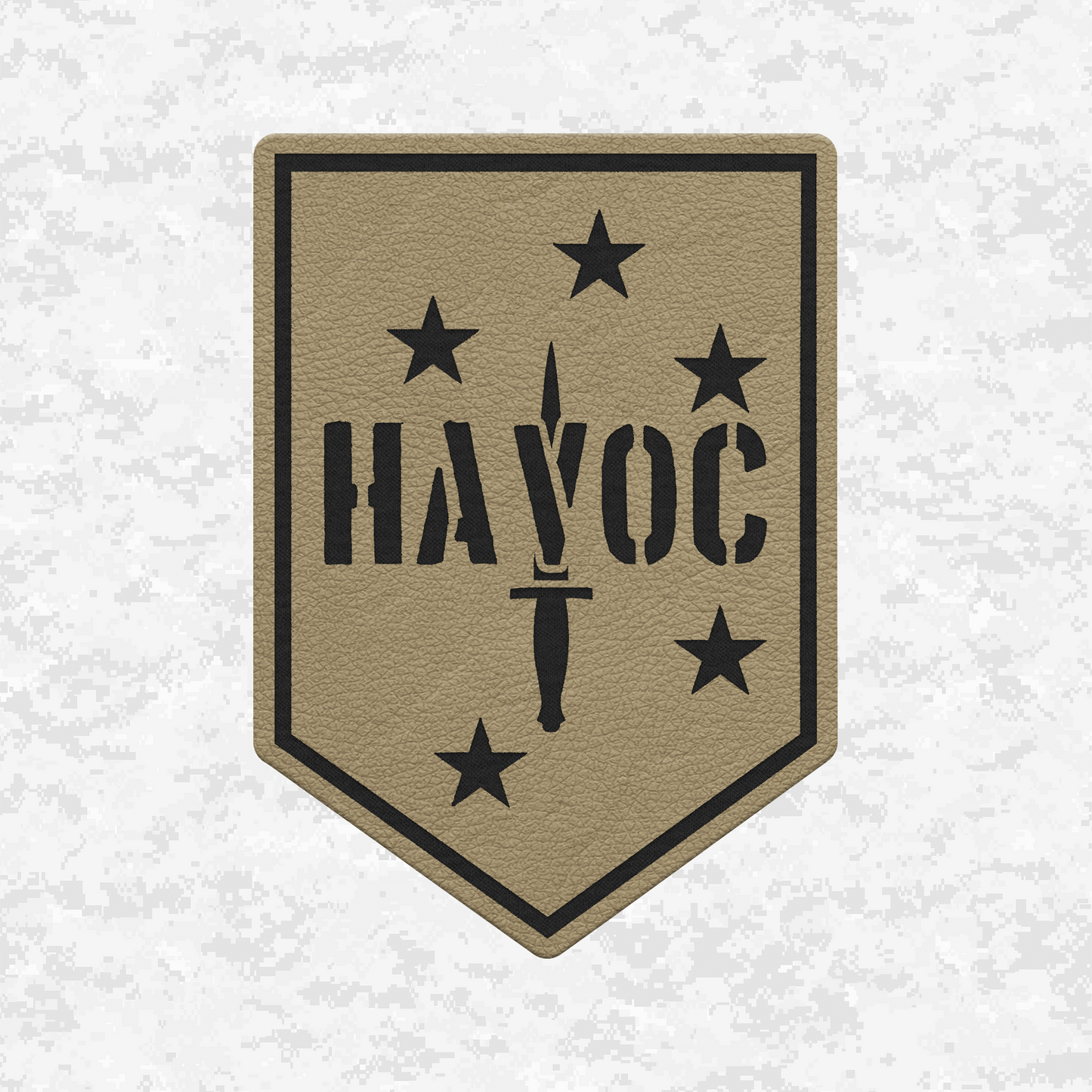 HAVOC | Leather Patch | Velcro Backed