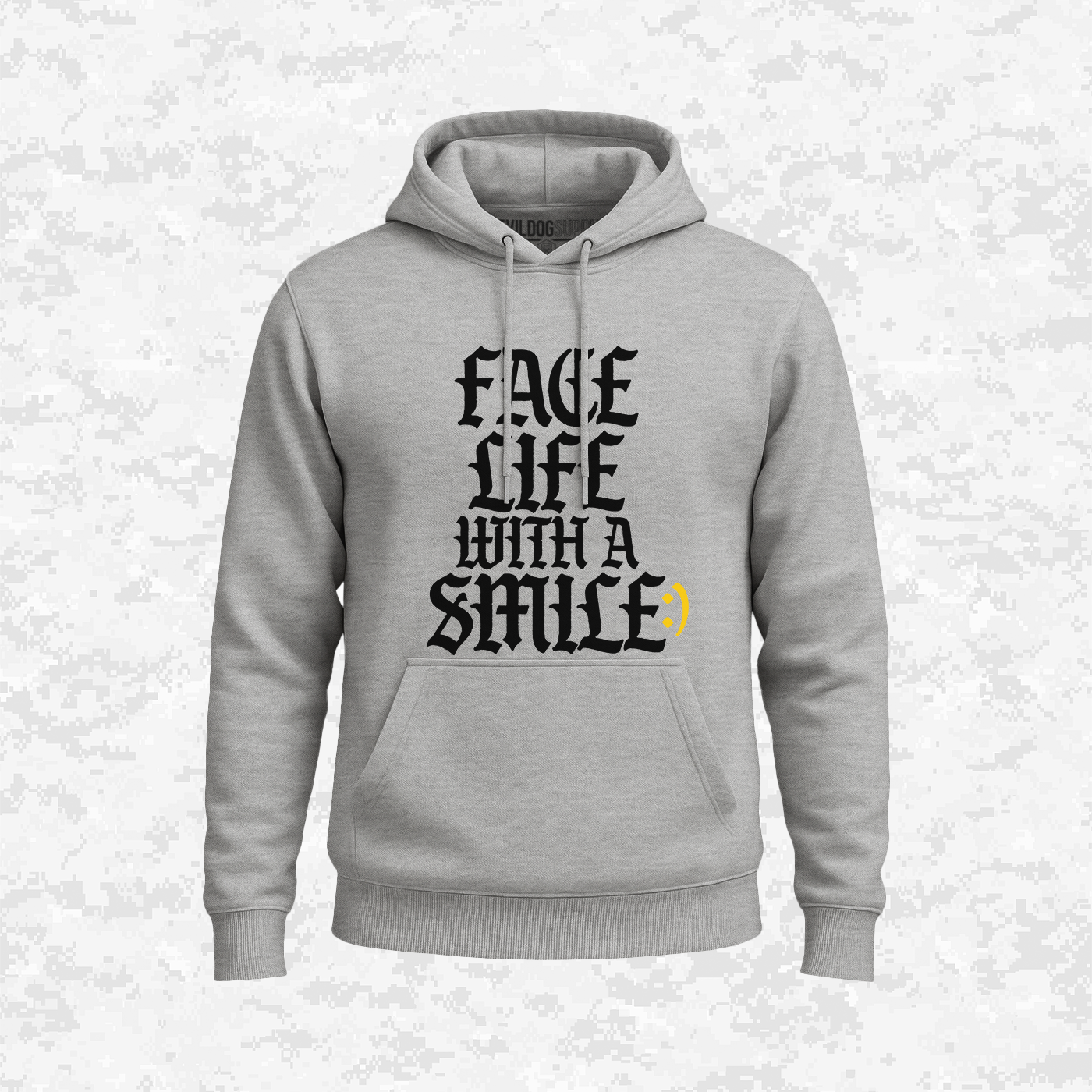 Face Life with a Smile | Essential Text | Hoodie