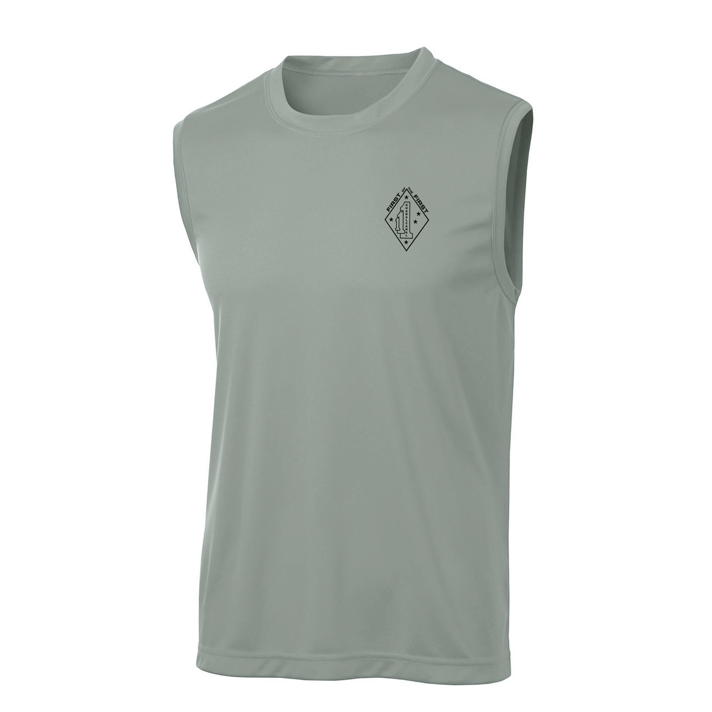 1st Battalion 1st Marines Unit "First of the First" DRIFIT Sleeveless, Tank, Sleeveless Hoodie