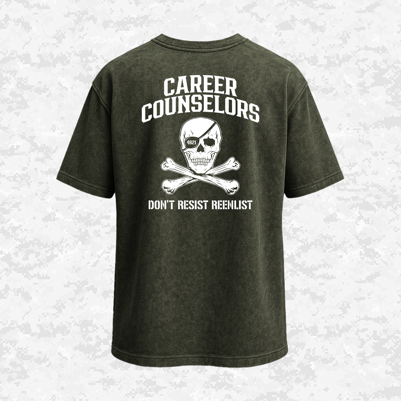 Don't Resist Reenlist | Oversized T-shirt | Regular & Faded Fabric