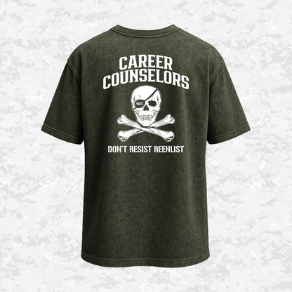 Don't Resist Reenlist | Oversized T-shirt | Regular & Faded Fabric