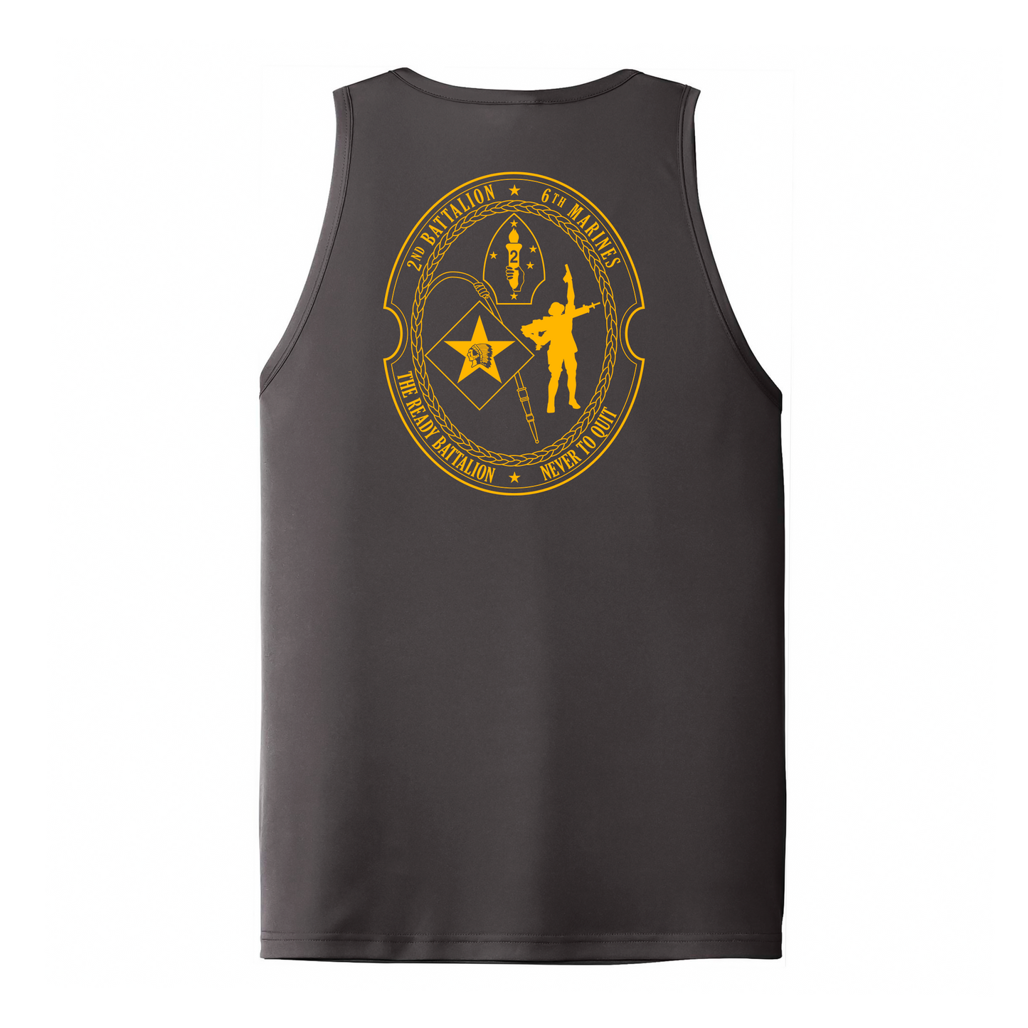 2nd Battalion 6th Marines Unit "The Ready Battalion" DRIFIT Sleeveless, Tank, Sleeveless Hoodie