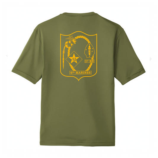 1st Battalion 6th Marines Unit "1/6 Hard" DRIFIT Shirt