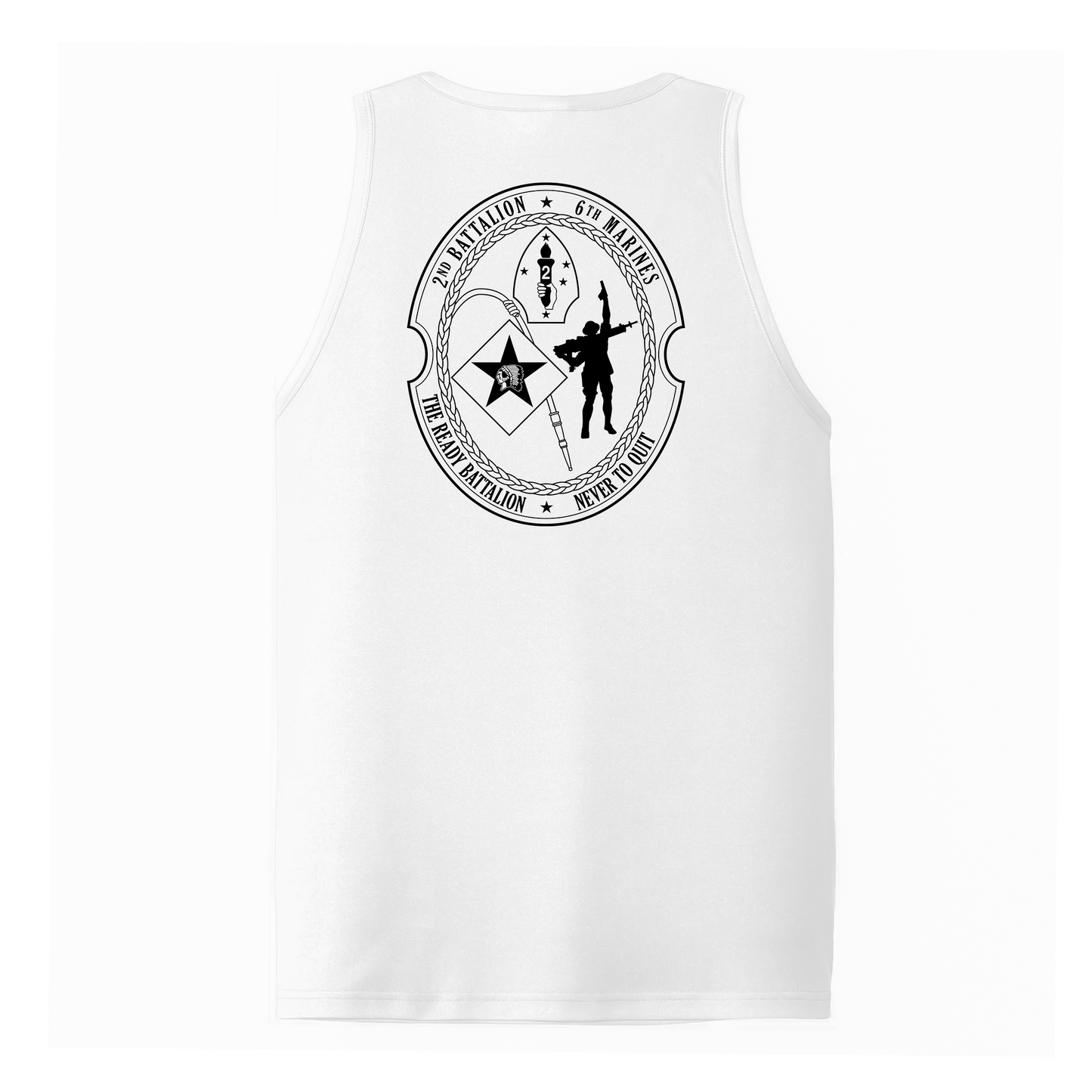 2nd Battalion 6th Marines Unit "The Ready Battalion" DRIFIT Sleeveless, Tank, Sleeveless Hoodie