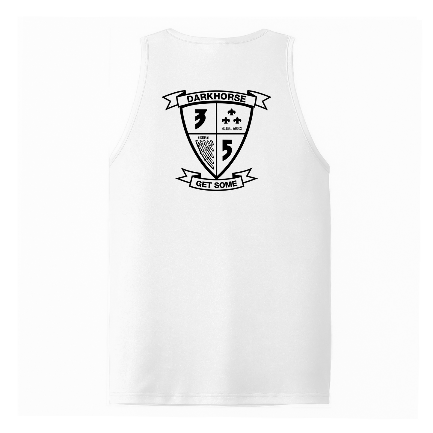 3rd Battalion 5th Marines Unit "Darkhorse" DRIFIT Sleeveless, Tank, Sleeveless Hoodie