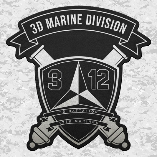 3rd Battalion 12th Marines Unit "Warriors of the Pacific" | Leather Patch | Velcro Backed