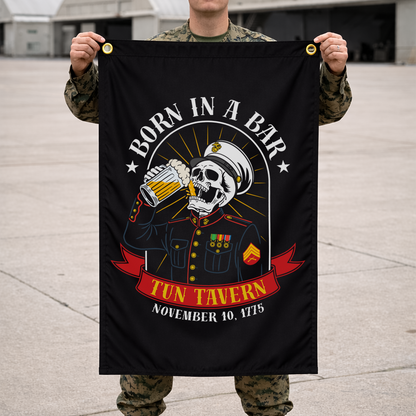 Born in a Bar | E5 Sergeant of Marines | 2x3 ft Flag