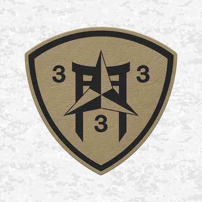 3rd Battalion 3rd Marines "Trinity" #2 | Leather Patch | Velcro Backed