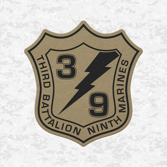 3rd Battalion 9th Marines Unit "Shadow Warriors" | Leather Patch | Velcro Backed