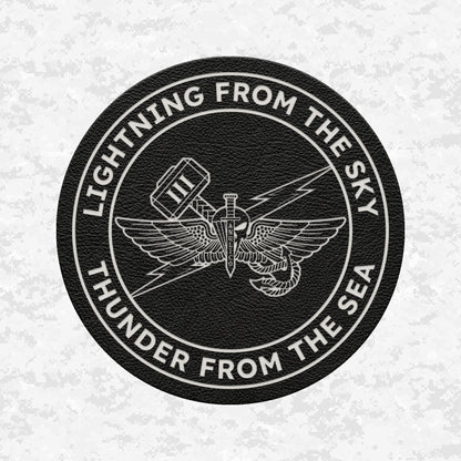 3rd ANGLICO | Lightning From The Sky, Thunder From The Sea | Leather Patch | Velcro Backed
