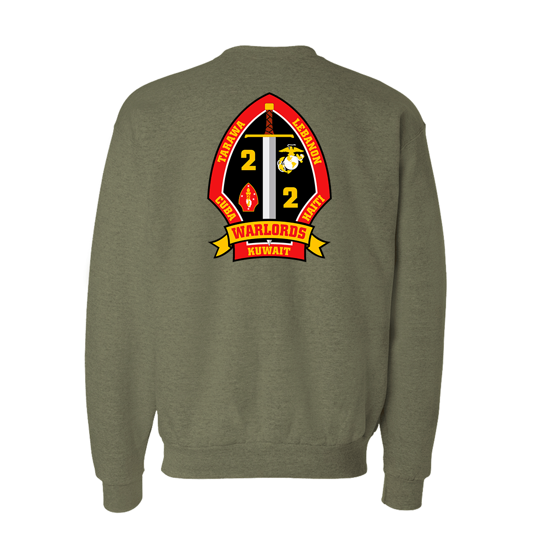 2nd Battalion 2nd Marines Unit "Warlords" Sweatshirt #3