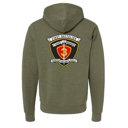 1st Battalion 3rd Marines Unit "Lava Dogs" Hoodie