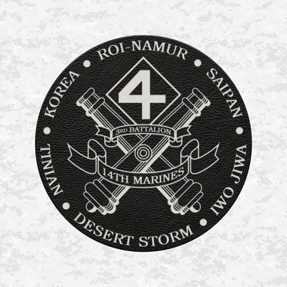 3rd Battalion 14th Marines Unit "Liberty" 2 | Leather Patch | Velcro Backed