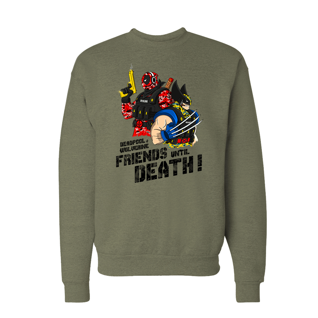 "Friends until Death" Deadpool & Wolverine Sweatshirt