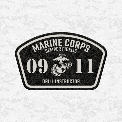 MOS 0911 Drill Instructor | Leather Patch | Velcro Backed