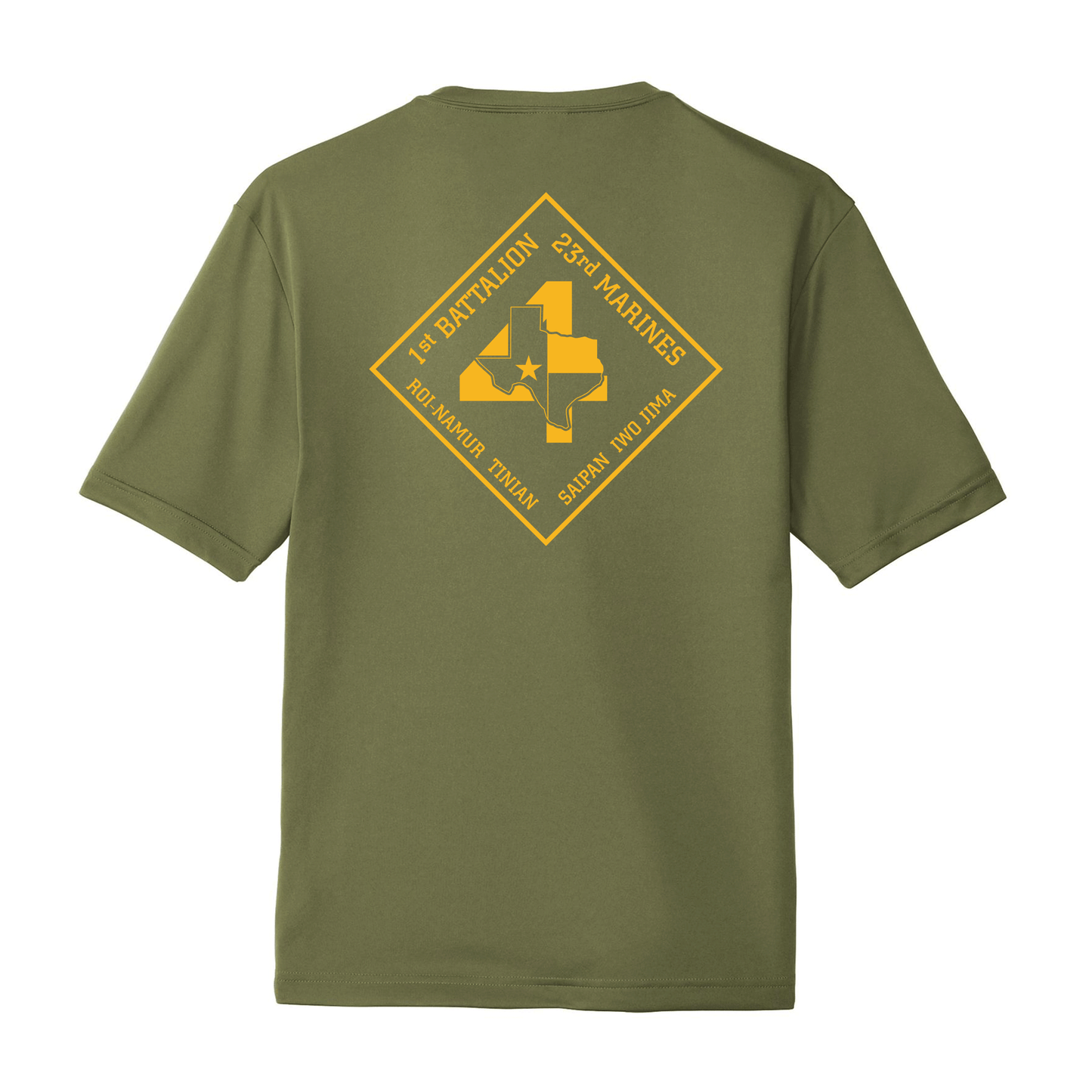 1st Battalion 23rd Marines Unit "Lone Star" Drifit Shirt