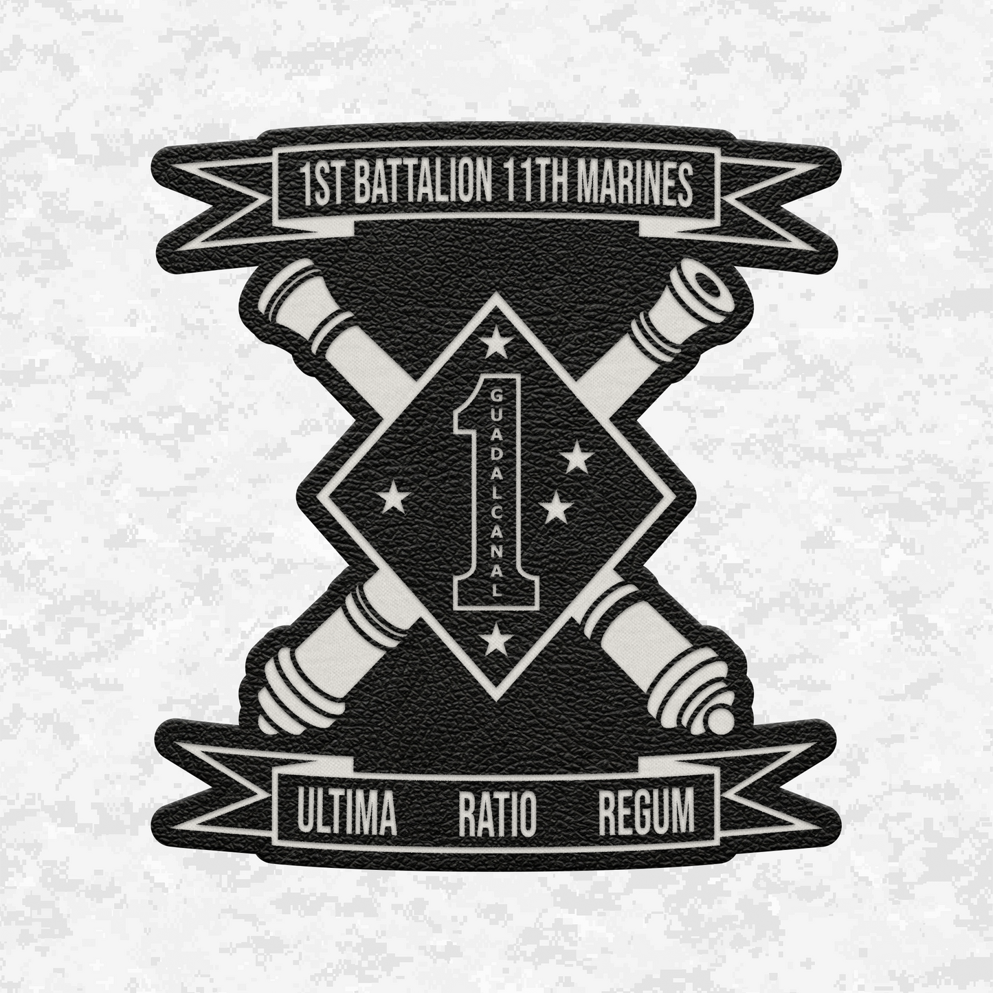1st Battalion 11th Marines Unit "Cobra" | Leather Patch | Velcro Backed