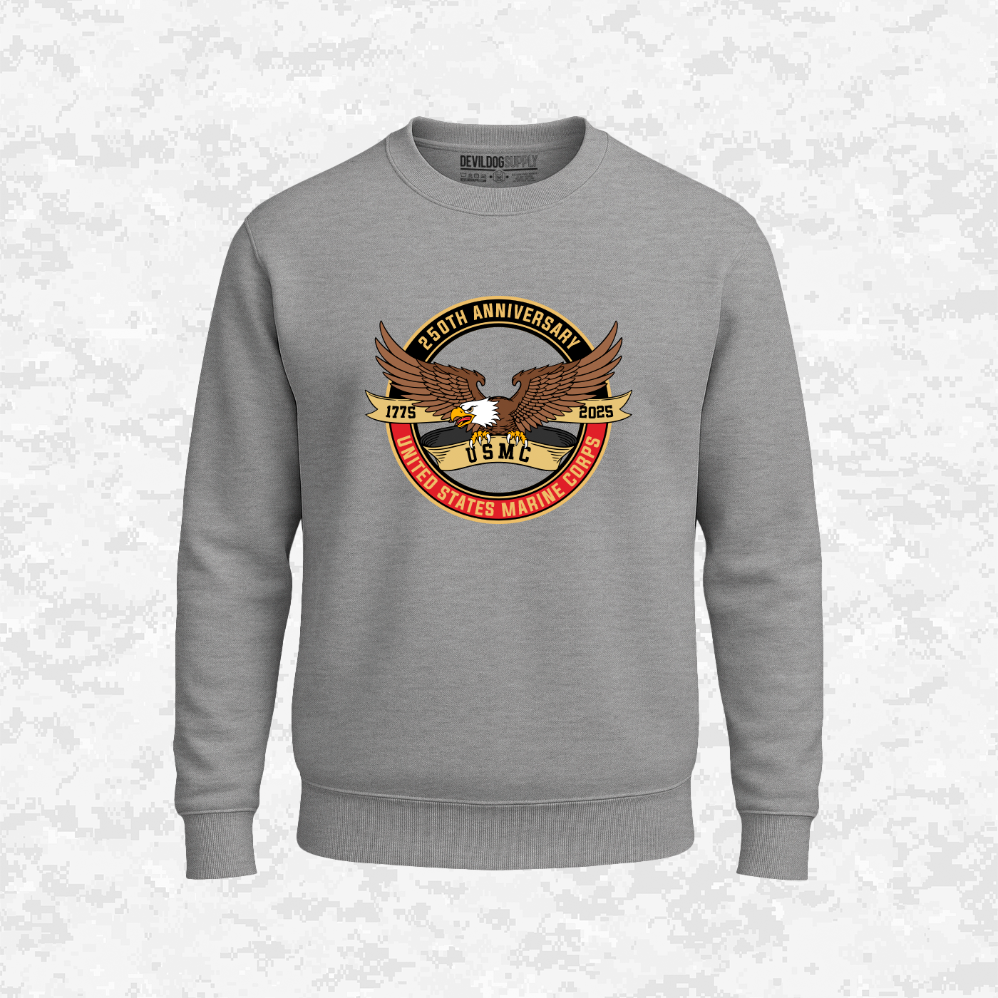 250th Anniversary USMC | Eagle | United States Marine Corps | 250 Years Collection | Sweatshirt