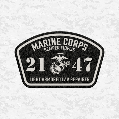 MOS 2147 Light Armored LAV Repairer | Leather Patch | Velcro Backed