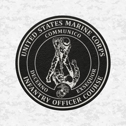 Infantry Officer Course | Leather Patch | Velcro Backed