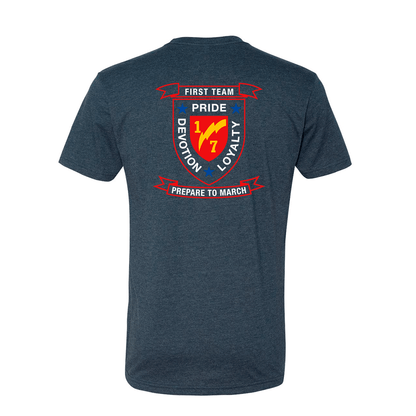 1st Battalion 7th Marines Unit "First Team" Shirt
