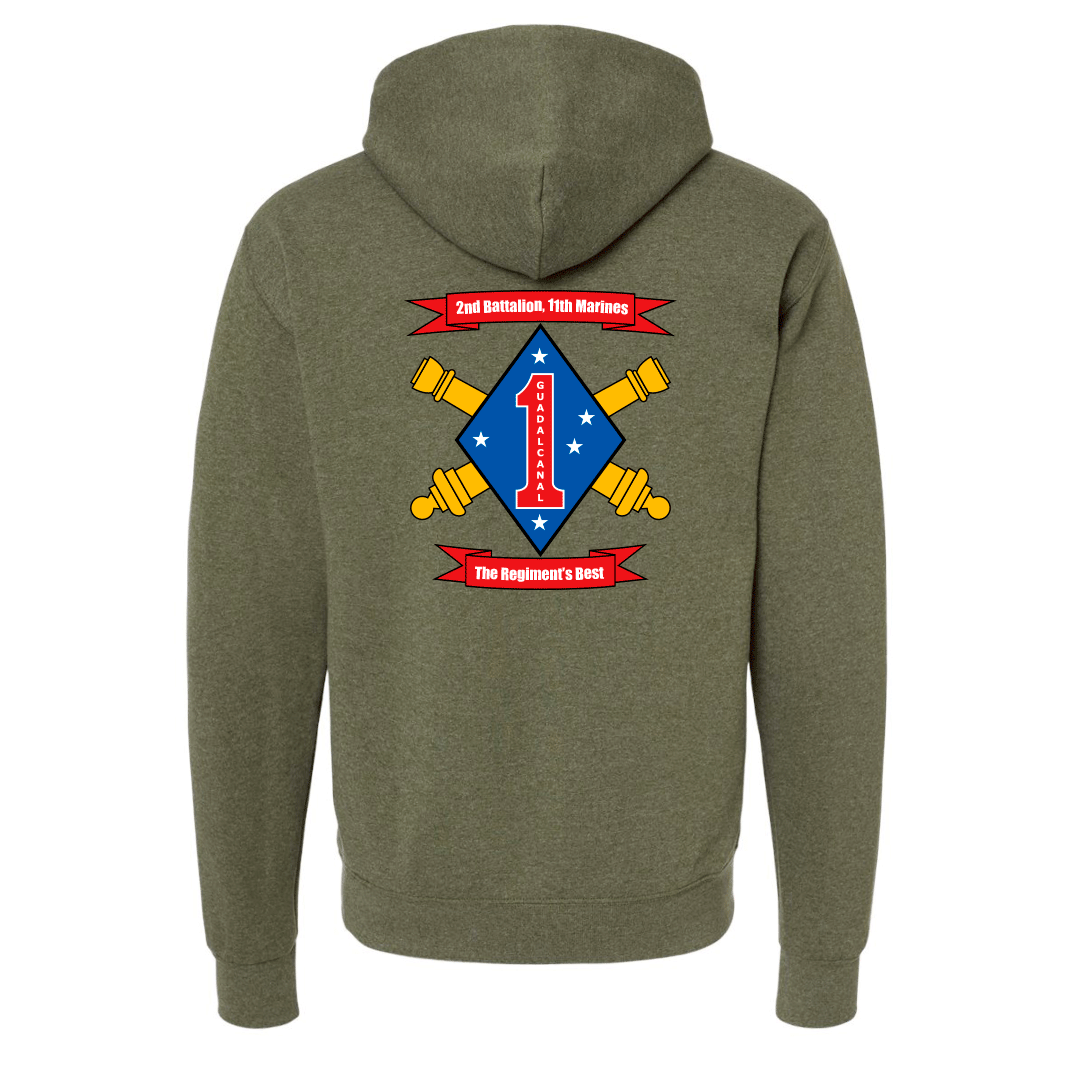 2nd Battalion 11th Marines Unit "Patriot" Hoodie