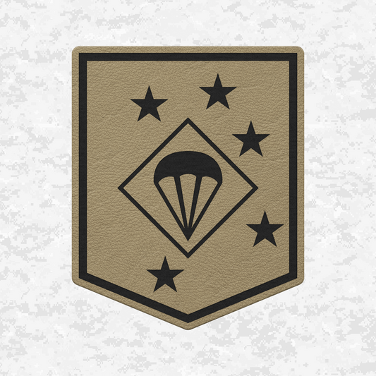 1st MAC Parachute Battalion | Leather Patch | Velcro Backed