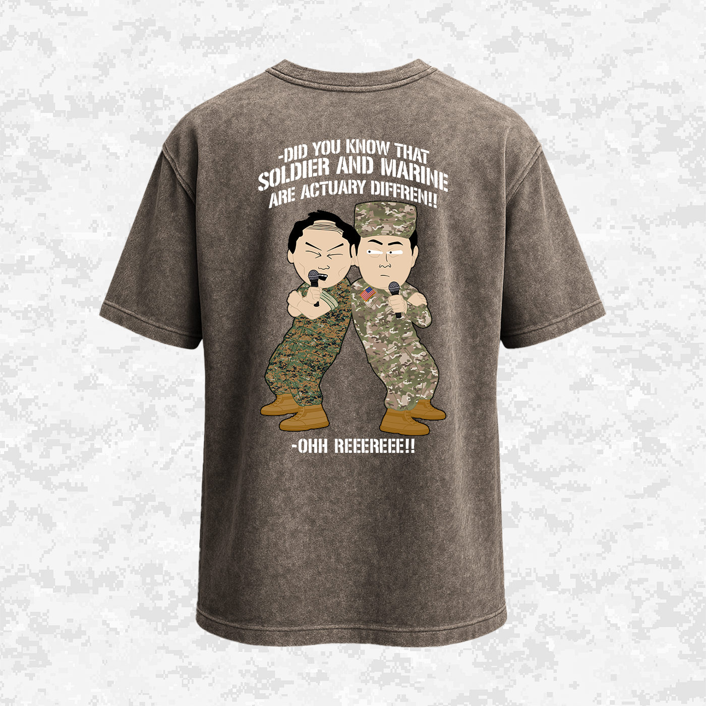 Soldier & Marine Are Diffren!!! | Military Parody | Oversize T-shirt