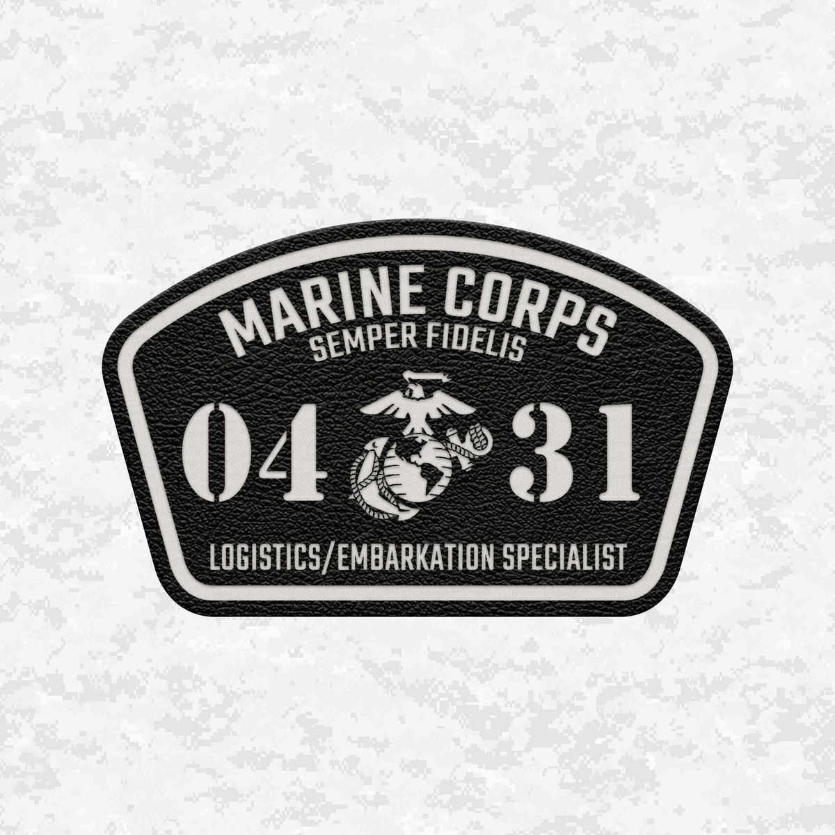 MOS 0431 Logistics/Embarkation Specialist | Leather Patch | Velcro Backed
